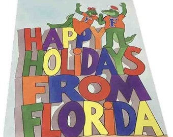 Florida Gators Albert & Alberta Holiday Card