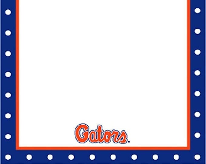 Florida Gators 6.25 x 4.5 Correspondence Cards - Polka Dots