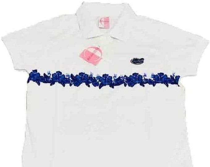 Florida Gators Ladies Flower Moisture Wicking Polo