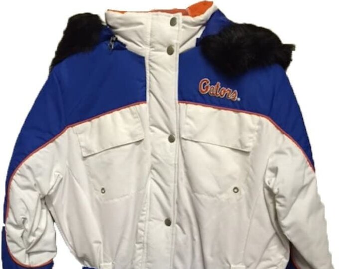 Florida Gators Ladies Belted Parka with Detachable Hood