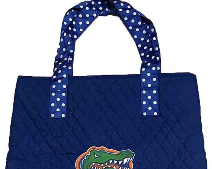 Florida Gators 15" x 16" x 4.5" Embroidered Quilted Purse Handbag