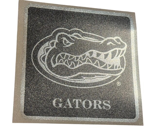 Florida Gators 4" Vinyl Gators Head Logo Gators Silver and Black Decal