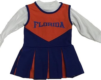 Florida Gators Toddler - Youth Cheerleader Longsleeve 2 Piece Outfit