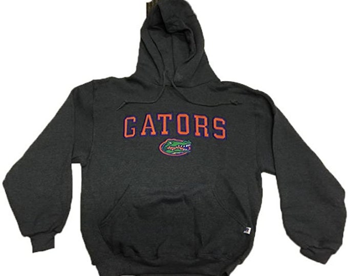 Florida Gators Embroidered Graphite Hooded Sweatshirt