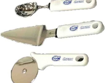 Florida Gators 3 Piece Party Pack - Dessert Server, Ice Cream Scoop, & Pizza Cutter