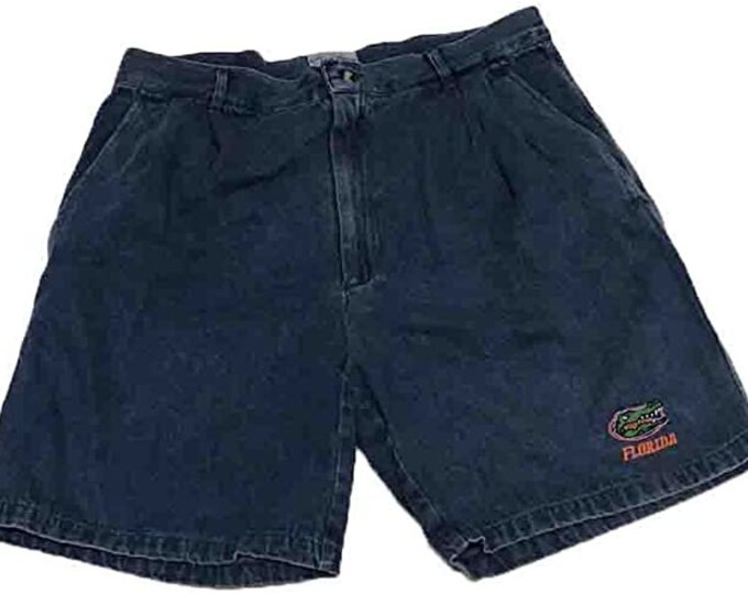 Florida Gators Men's Denim Pleated Shorts