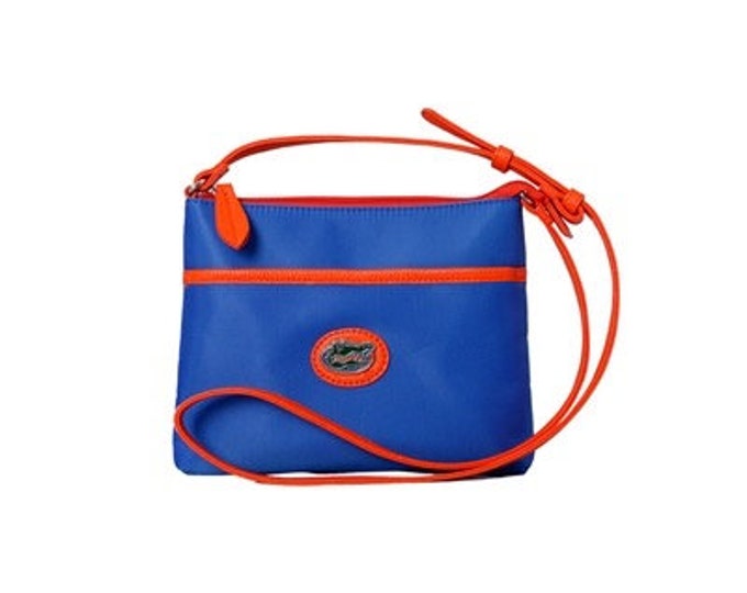 Florida Gators  8.5” x .75" x 7" Orange & Blue Purse Handbag