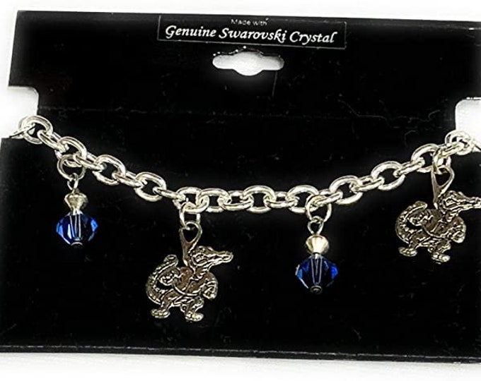 Florida Gators Standing Gators and Swarovski Bracelet