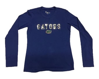 Florida Gators Ladies Long Sleeve Sequin Babydoll Top