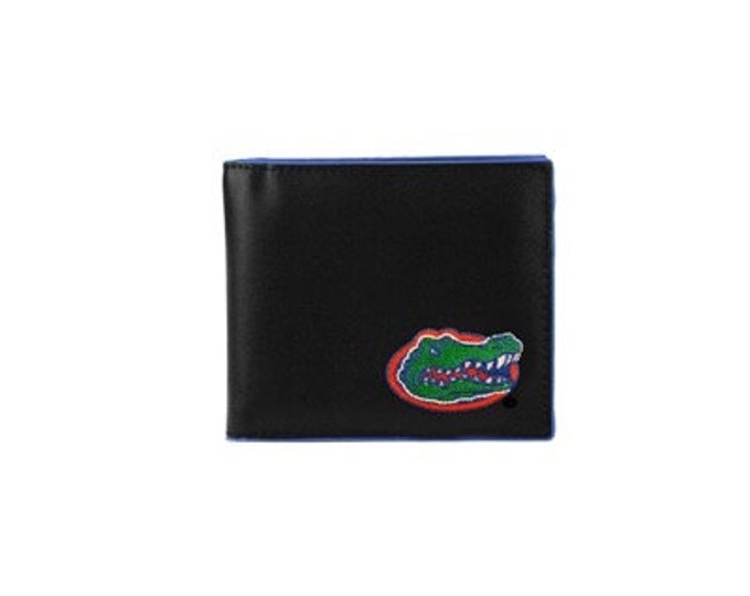 Florida Gators Black Leather Embroidered Bi Fold Wallet