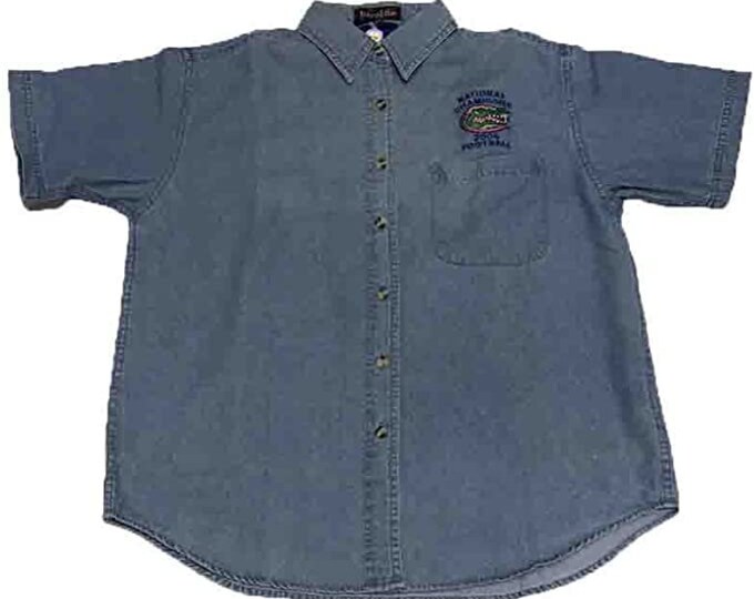 Florida Gators 2006 National Champions Ladies Denim Shirt