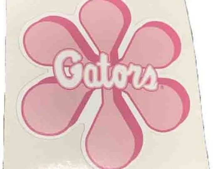 Florida Gators 2 1/2" Pink Flower Movable Decal