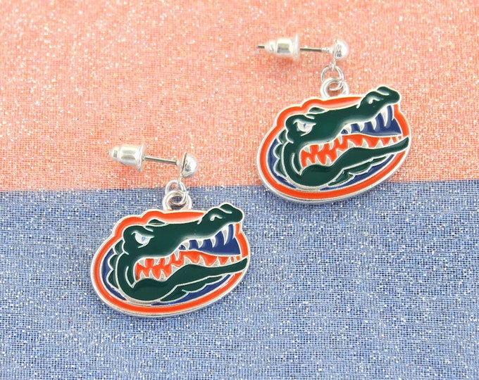 Florida Gators Enamel Head Logo Earrings