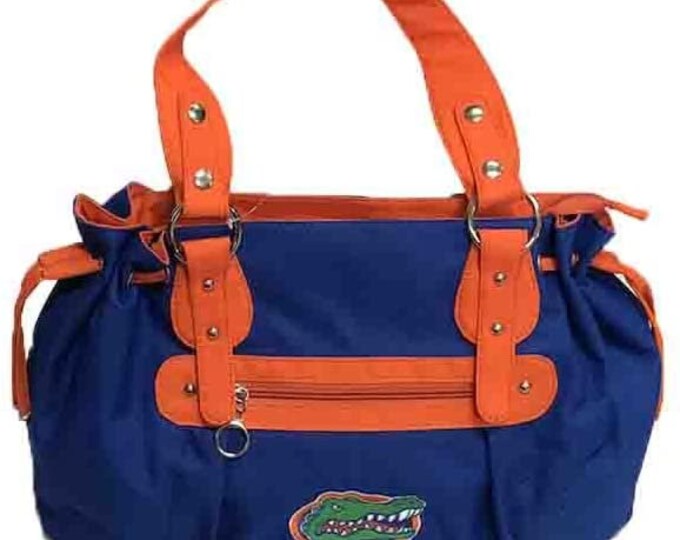 Gators 10" x 14" x 5" Orange & Blue Purse Handbag