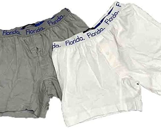 Florida Gators 2 Pack Boxers 1 White 1 Grey