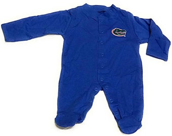 Creative Knitwear Florida Gators Footed Romper (Choose Color and Size)