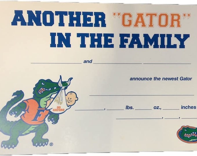 Florida Gators Birth Announcements