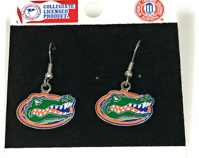 Florida Gators Head Logo Dangle Earrings