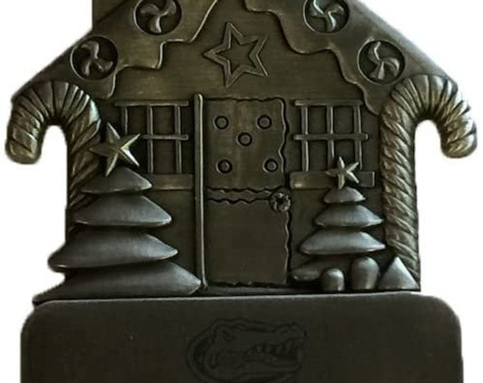 Florida Gators Pewter Gingerbread House Ornament