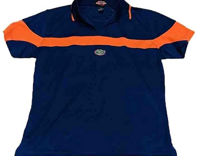 Florida Gators Ladies Moisture Wicking Orange and Blue Polo