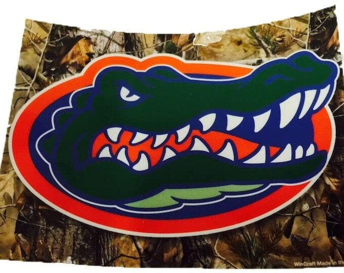 Florida Gators 6" x 4.5" Camo Ultra Reusable Removable Decal