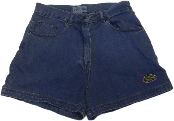 Florida Gators Junior Denim Embroidered Shorts Etsy Canada