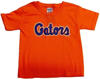 Florida Gators Youth Orange Script T Shirt. Size L (14-16)