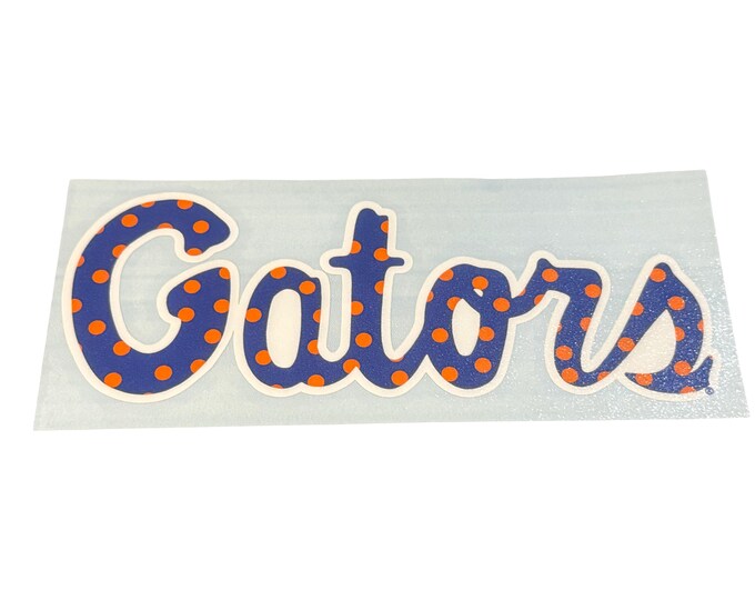 Florida Gators 6" Vinyl Gators Script Decal Choose Color