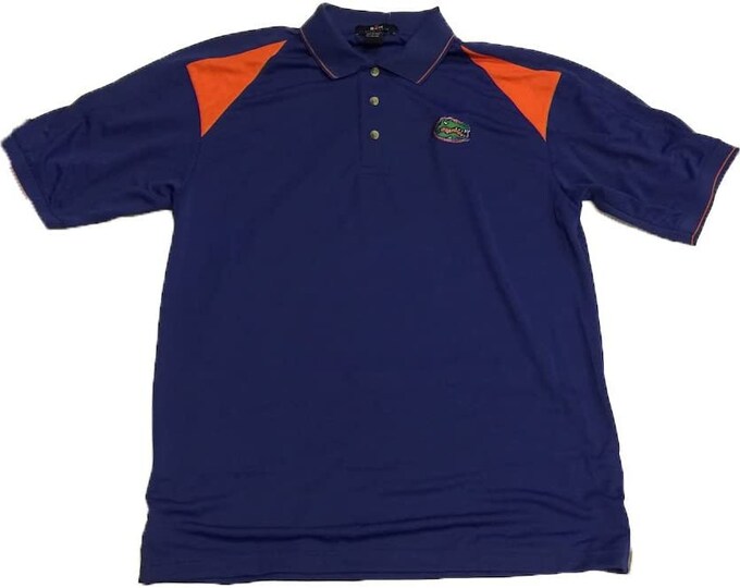 Florida Gators Moisture Wear Blue with Orange Trim Polo