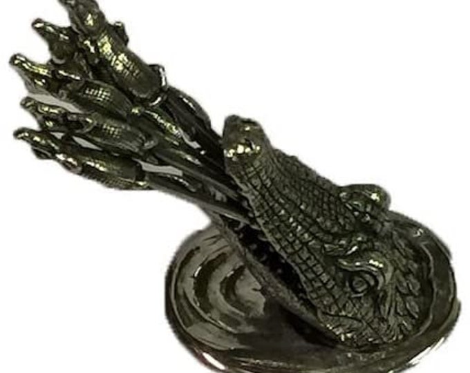 Florida Gators Pewter Alligator Food Picks