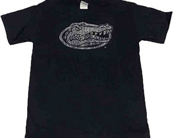 Florida Gators Distressed Head Logo Navy T-Shirt Tee