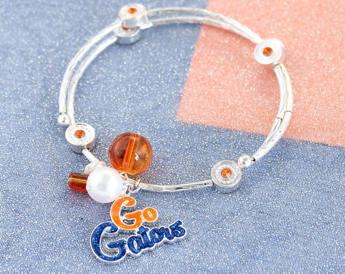 Florida Enamel Slogan Bracelet