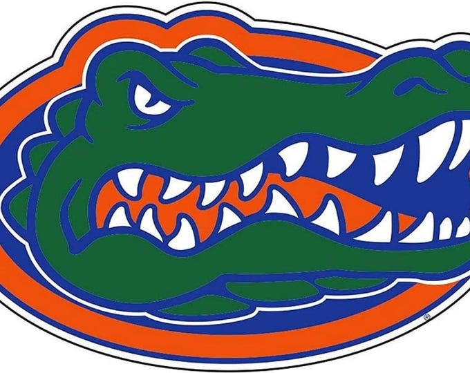 Florida Gators 6" Vinyl Full Color Head Logo Decal