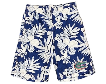 Florida Gators Boys Blue and White Hawaiian Board Shorts