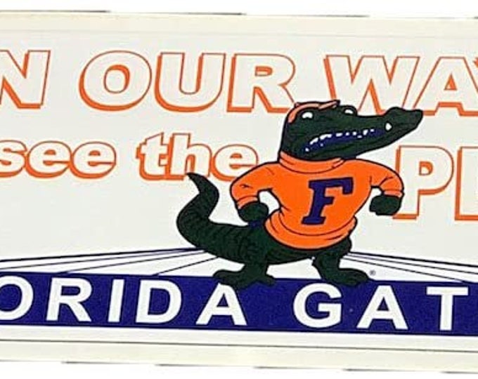 Florida Gators 8" x 17" On Our Way Magnet