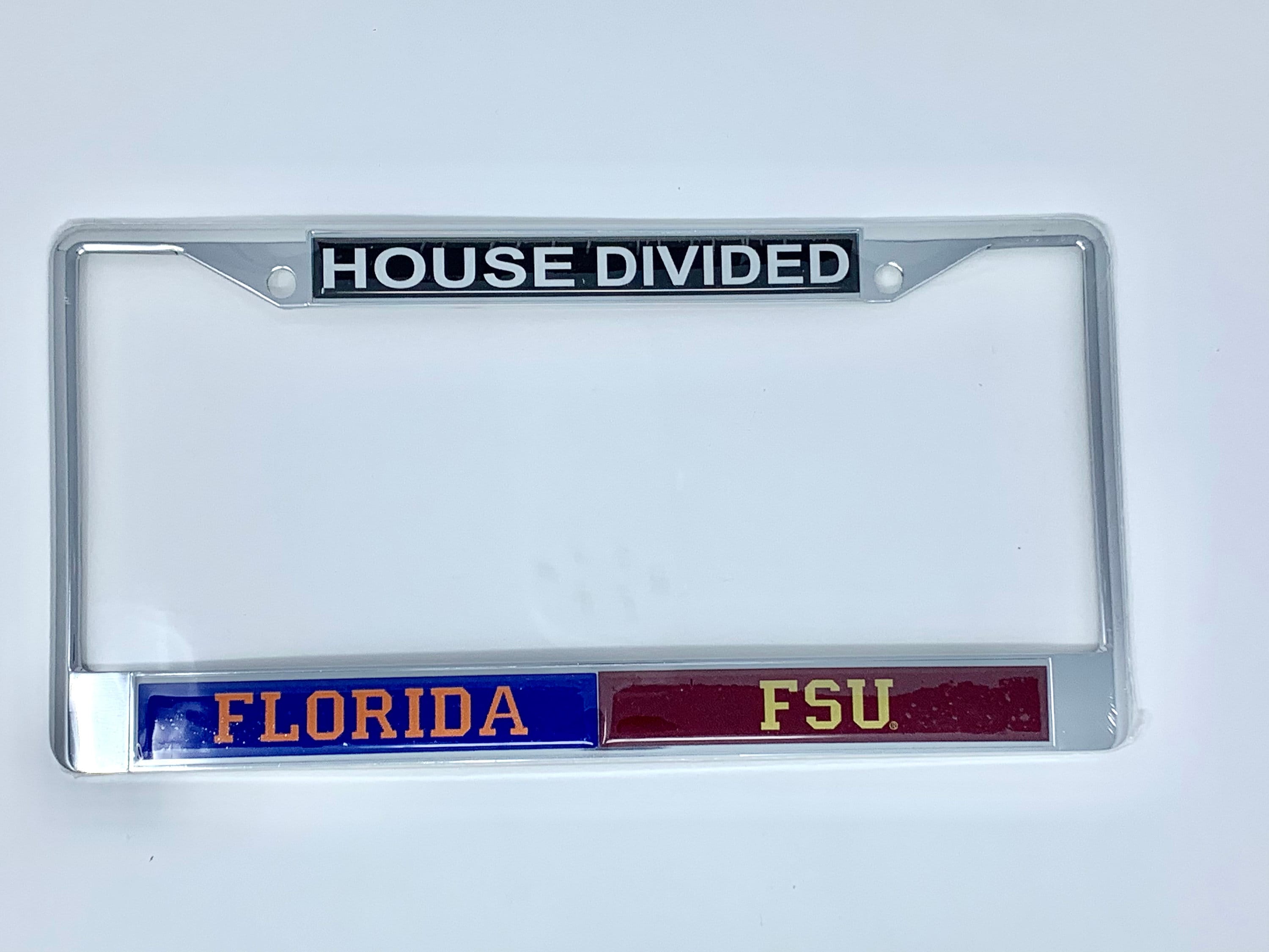 Florida Gators House Divided License Plate Frame Choose Team