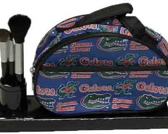 Florida Gators Cosmetic Bag with Brushes Gift Set