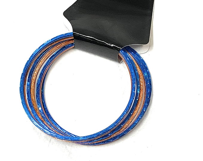 Florida Gators Set of 7 Orange and Blue Bangles