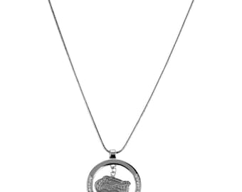 Florida Gators Open Hoop Charm Necklace