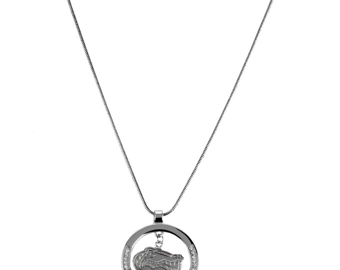 Florida Gators Open Hoop Charm Necklace