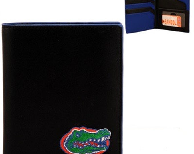 Florida Gators Black Leather Embroidered Hipster Wallet