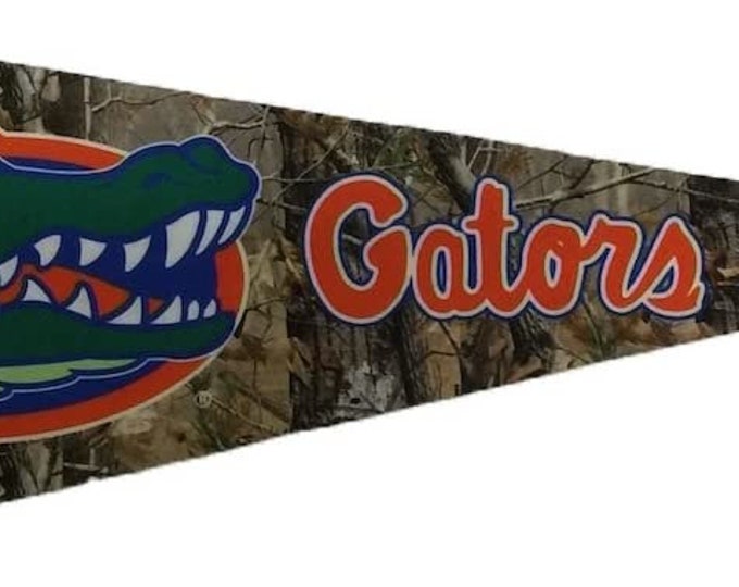 Florida Gators 12" x 30" Camo Premium Pennant