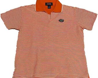 Florida Gators V-Neck Orange with White Stripes Polo (M)