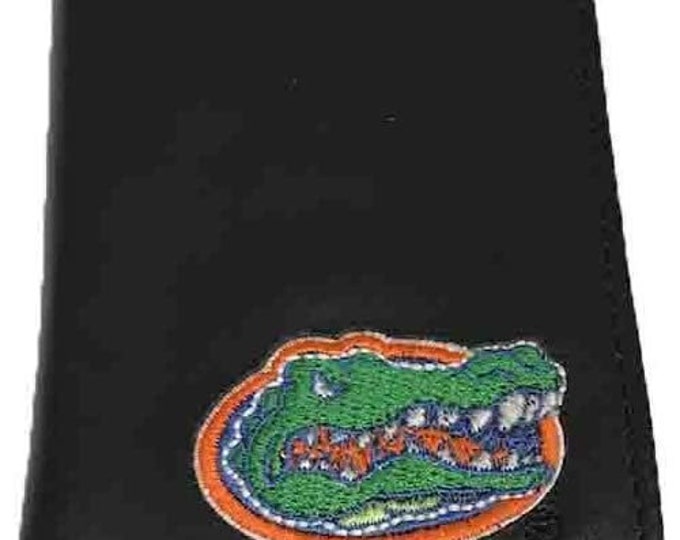 Florida Gators Black Leather Embroidered Trifold Wallet