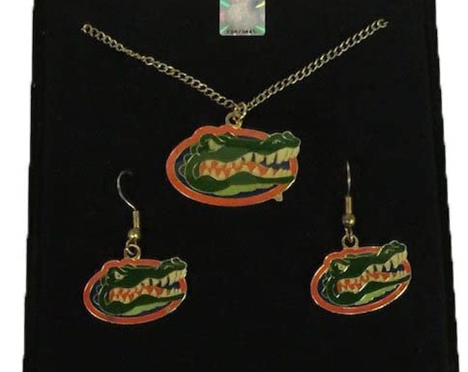 Florida Gators Earring & Pendant Set