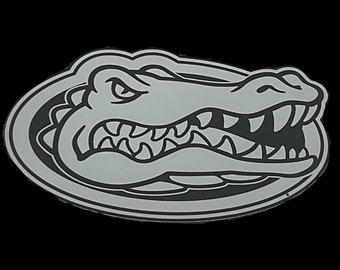 Florida Gators Chrome Look Gators Head Magnet (Choose Size )