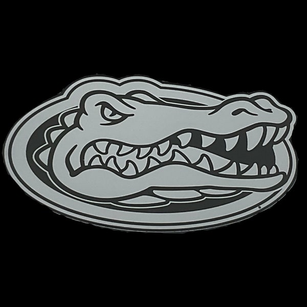 Florida Gators Chrome Look Gators Head Magnet (Choose Size )