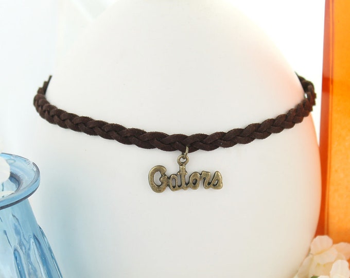 Florida Vintage Style Logo Braided Choker