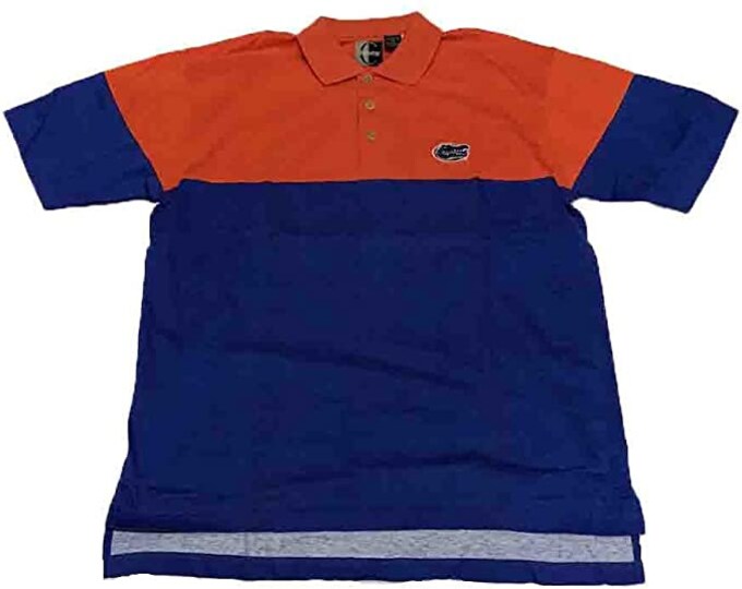 Florida Gators Chiliwear Orange and Blue Block Polo