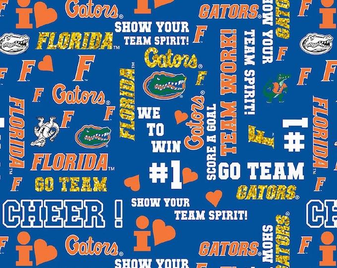 Florida Gators 100% Cotton Fabric - Spirit